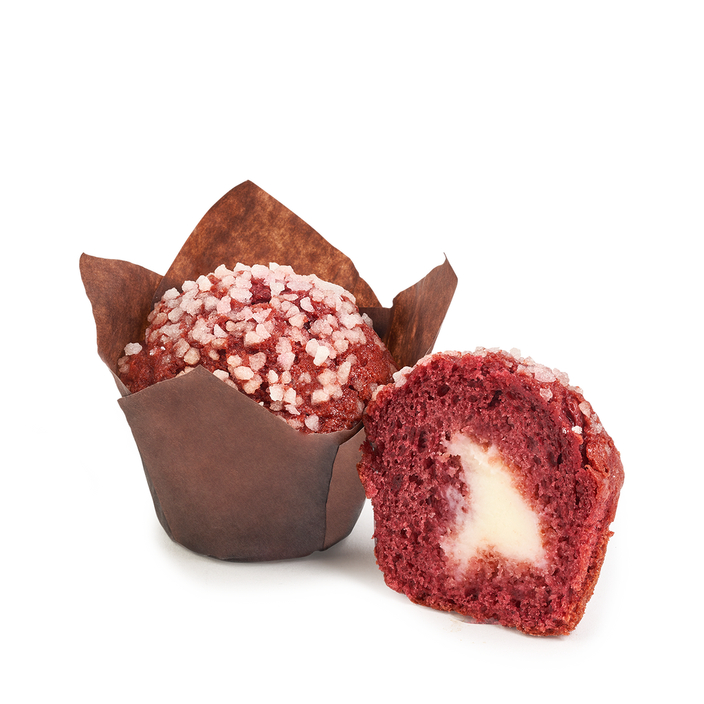 Muffin Red Velvet Choco Blanco