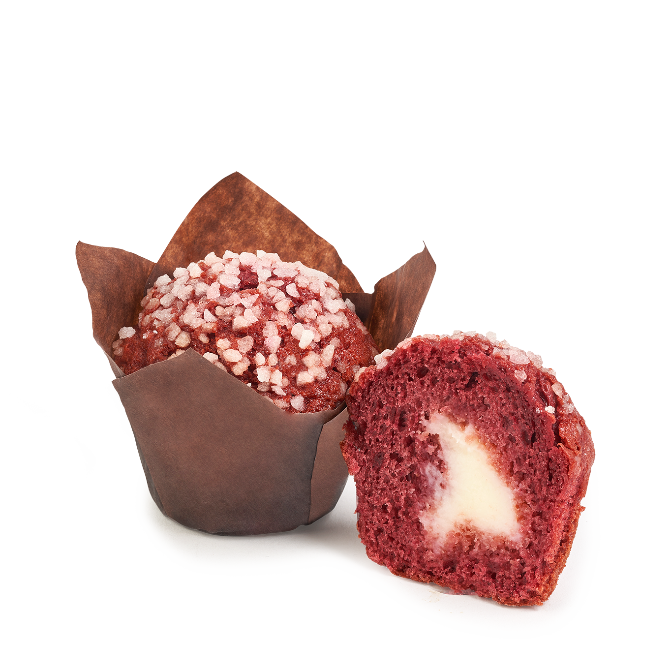 Muffin Red Velvet Choco Blanco