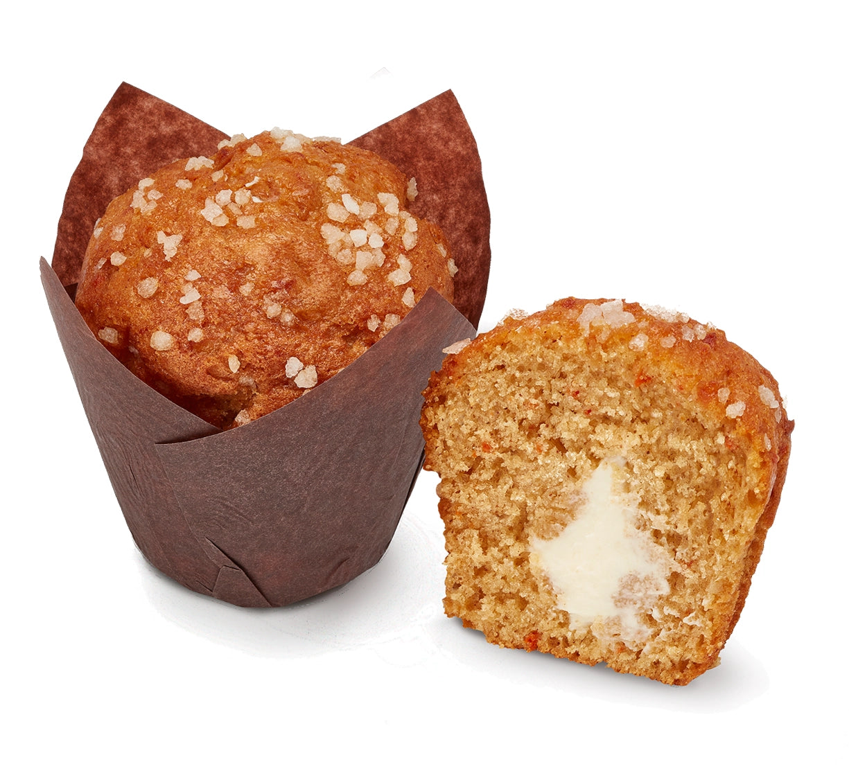 Muffin Zanahoria relleno Chocolate Blanco