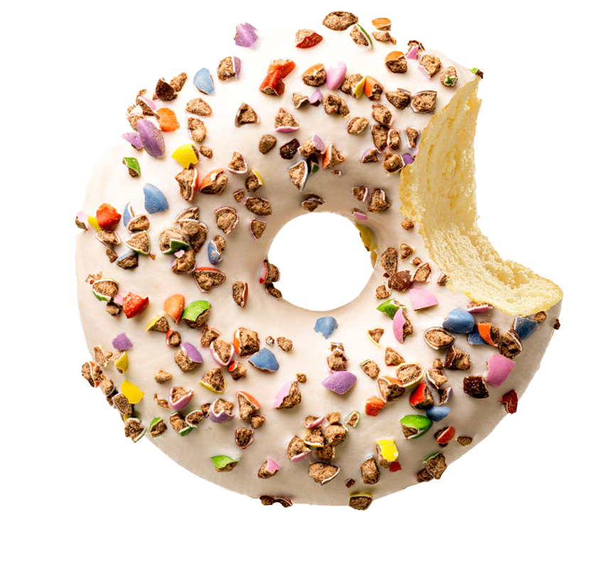 Donut Crushed Candy White