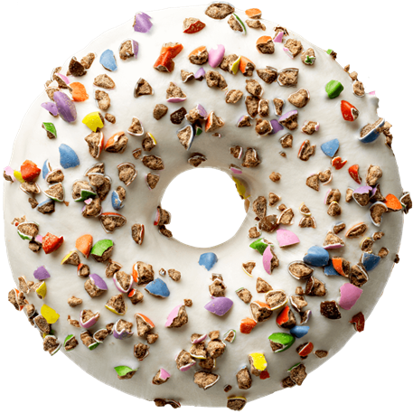 Donut Crushed Candy White