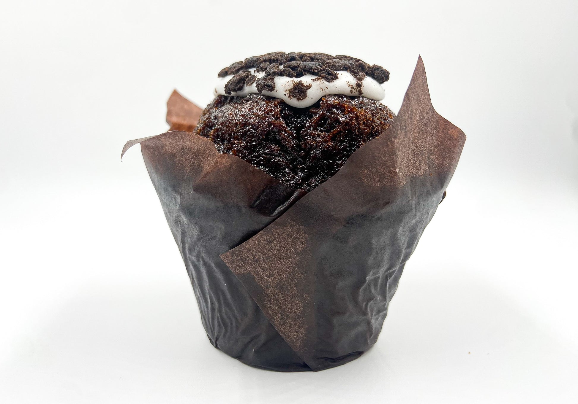 Muffin Cookies and Cream con Glaseado