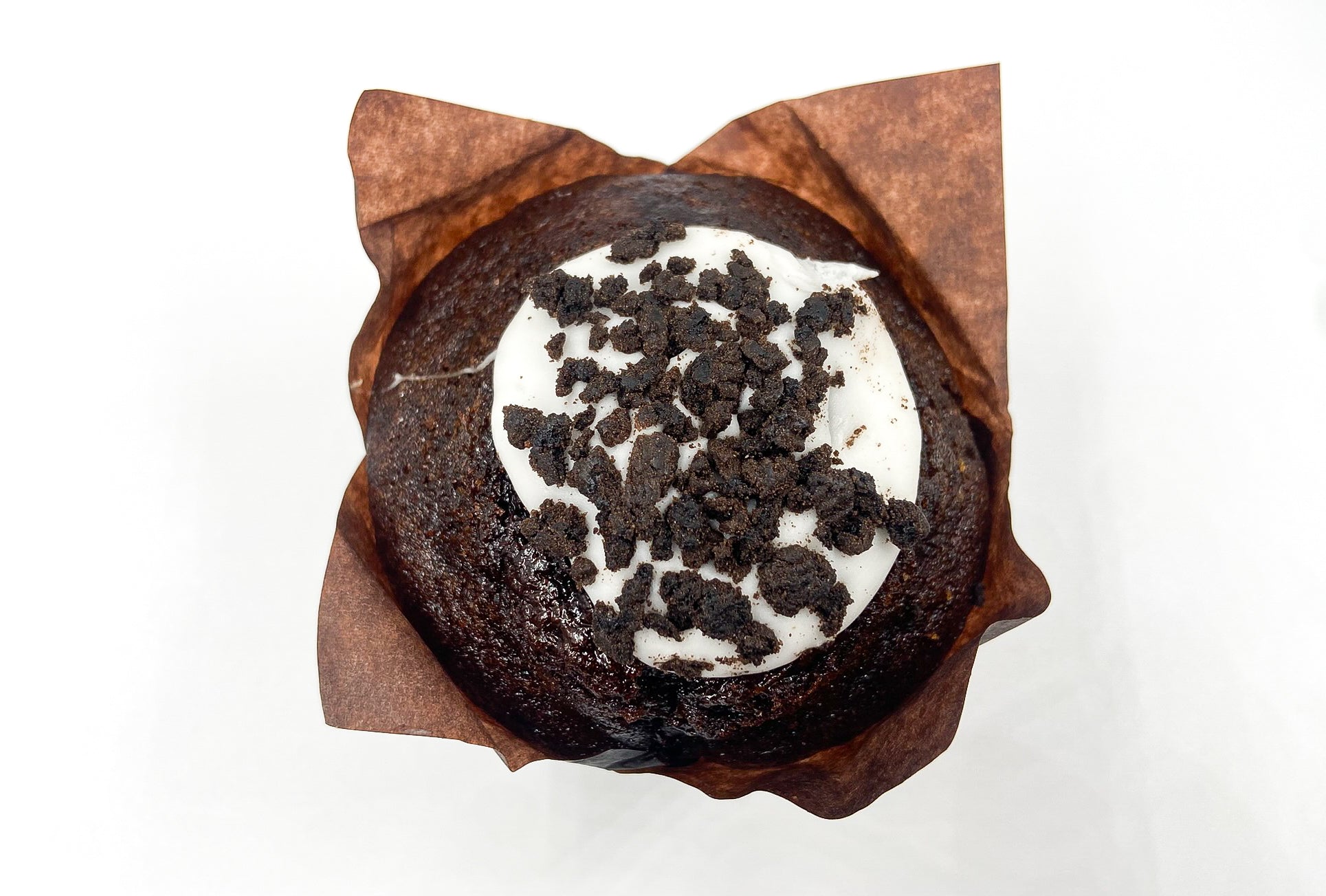 Muffin Cookies and Cream con Glaseado