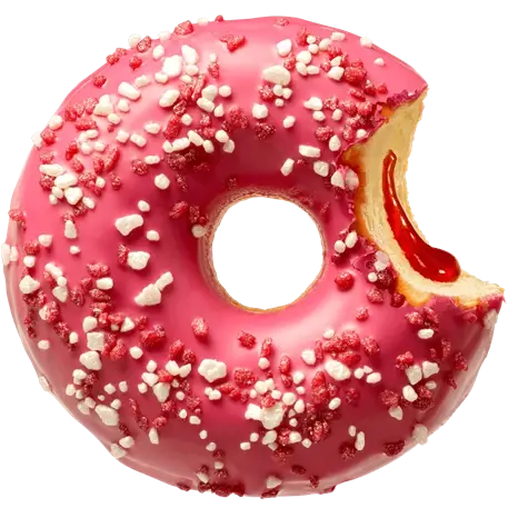 Donut Berry White