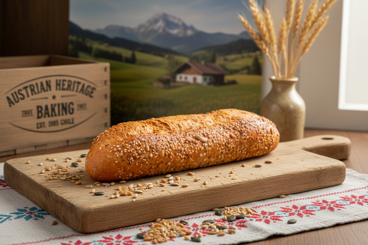 Kornspitz - tradición panadera austriaca con semillas y granos